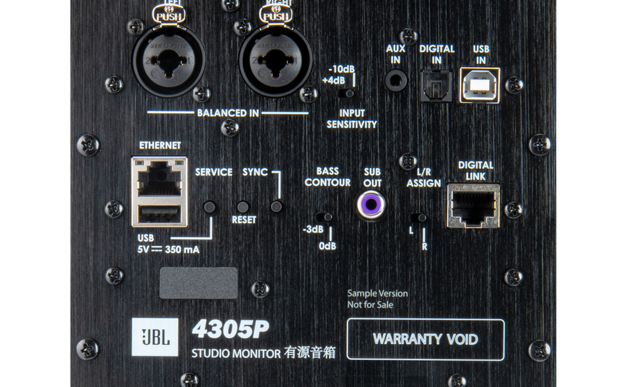 Studio monitors with digital shop input